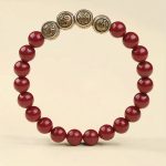 Buddha Stones 925 Sterling Silver Natural Cinnabar Four Beasts Blessing Bracelet Bracelet BS 13