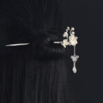 Buddha Stones Plum Blossom Butterfly Love Freedom Tassel Hairpin Hairpin BS 4