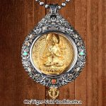 Buddha Stones Chinese Zodiac Natal Buddha Thangka Nine Palaces Eight Diagrams Wealth Rotatable Necklace Pendant Necklaces & Pendants BS Ox/Tiger-Void Bodhisattva