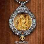 Buddha Stones Chinese Zodiac Natal Buddha Thangka Nine Palaces Eight Diagrams Wealth Rotatable Necklace Pendant Necklaces & Pendants BS Green Tara
