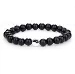 Buddha Stones 3pcs Natural White Turquoise Frosted Stone Bead Yin Yang Wealth Bracelet Bracelet BS 10