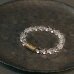 Buddha Stones White Crystal Red Hematoid Quartz Gold Rutilated Quartz Purple Phantom Protection Bracelet Bracelet BS White Crystal 17-17.5cm