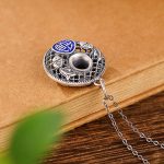 Buddha Stones 999 Sterling Silver Koi Fish Fu Character Lotus Peace Buckle Wealth Necklace Pendant Necklaces & Pendants BS 3