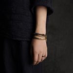 Buddha Stones Lava Rock Stone Copper Balance Cuff Bracelet Bangle Bracelet BS 3