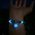 Buddha Stones Tibetan Turquoise Glowstone Luminous Bead Lotus Protection Bracelet Bracelet BS 6