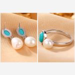 Buddha Stones 925 Sterling Silver Pearl Turquoise Healing Wisdom Necklace Pendant Ring Earrings Necklaces & Pendants BS 14