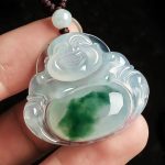 Buddha Stones Cyan Jade Luck Necklace Pendant Necklaces & Pendants BS 2