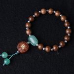 Buddha Stones Abelia Biflora Wood Happiness Protection Bracelet Bracelet BS 3