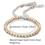 Buddha Stones Tibetan Handmade Copper Bead Luck String Bracelet Bracelet BS 4