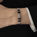 Buddha Stones 925 Sterling Silver Om Mani Padme Hum Wisdom Braided Rope Bracelet Bracelet BS 10