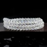 Buddha Stones Moonstone Healing Positive Bracelet Bracelet Mala BS 3