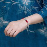 Buddha Stones Tibet Om Mani Padme Hum Luck Red String Bracelet Bangle Bracelet Bangle BS 2