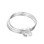 Buddha Stones Lotus Flower Pod White Copper New Beginning Bracelet Bangle Bracelet Bangle BS 4