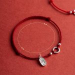 Buddha Stones 925 Sterling Silver Lucky Fortune Peace Joy Lotus Peace Buckle Red String Bracelet Bracelet BS 6