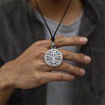 Buddha Stones Lucky FengShui Mythological Creature Taotie Wealth Necklace Pendant Necklaces & Pendants BS 2