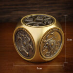 Buddha Stones Four Beasts Feng Shui Yin Yang Bagua Copper Coin Harmony Rotatable Decoration Decorations BS 5