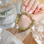 Buddha Stones Green Grape Color Jade Abundance Bracelet Bracelet BS 12