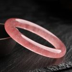 Buddha Stones Natural Strawberry Quartz Love Healing Bracelet Bangle Bracelet BS 1