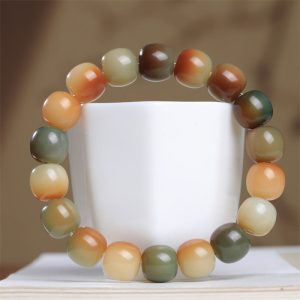 Buddha Stones Colorful Bodhi Seed Peace Wisdom Bracelet Bracelet BS Bodhi Seed(Wisdom♥Wake Up)