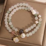 Buddha Stones Double Layer Jade Shell Luck Bracelet Bracelet BS 3