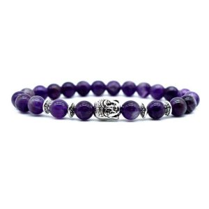 Buddha Stones Amethyst Love Healing Bracelet Bracelet BS Amethyst