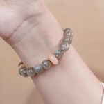 Buddha Stones Natural Labradorite Moonstone Healing Change Bracelet Bracelet BS 1