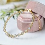 Buddha Stones Natural Moonstone 14K Gold Healing Positive Bracelet Bracelet BS 3