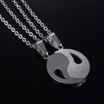 2pcs Yin Yang Pendant Couple Necklace Necklace BS 11