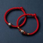 Buddha Stones 925 Sterling Silver Tibet Handmade Om Mani Padme Hum Luck Protection King Kong Knot Braided Bracelet Bracelet BS 21