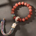 Buddha Stones Tibetan Natural Camel Bone Dzi Bead Bodhi Seed Charm Luck Bracelet Bracelet BS Camel Bone&Bodhi Seed Charm(Wrist Circumference 15-16cm)