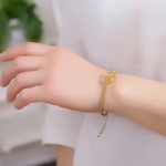 Buddha Stones Round Citrine Peace Buckle Happiness Braided Bracelet Bracelet BS 5