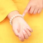 Buddha Stones Bodhi Seed Red Agate Black Obsidian Pink Crystal Rutilated Quartz Peace Wrist Mala Bracelet Bracelet BS 13