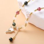 Buddha Stones Multicolored Rutilated Quartz Fox Protection Double Wrap Bracelet Bracelet BS 2