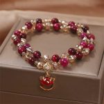 Buddha Stones Red Tiger Eye Fox Protection Double Wrap Bracelet Bracelet BS 2