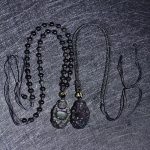 Natural Rainbow Obsidian Laughing Buddha Inner Peace Necklace Pendant Necklaces & Pendants BS 5