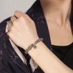 Buddha Stones Chinese Zodiac Natal Buddha 925 Sterling Silver Natural Moonstone Hetian Jade Positive Bracelet Bracelet BS 5