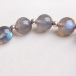 Buddha Stones Moonstone Strawberry Quartz Flower Healing Charm Bracelet Bracelet BS 7