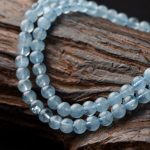 Buddha Stones Natural Aquamarine Peace Healing Bracelet Bracelet BS 5