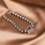 Buddha Stones Tang Dynasty Flower Design Copper Luck Buckle Bracelet Bracelet BS 5