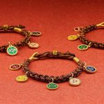Buddha Stones Tibetan Five God Of Wealth Thangka Luck Braid String Bracelet Bracelet BS 12