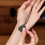 Buddha Stones Laughing Buddha Hetian Jade Healing Calm Necklace String Pendant Necklaces & Pendants BS 2