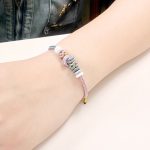 Buddha Stones Two-Color Rope Handcrafted Eight Thread Peace Knot Luck Connection Bracelet Bracelet BS 6