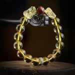 Buddha Stones Natural Citrine Double PiXiu Tiger Eye Prosperity Protection Bracelet Bracelet BS 2