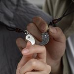 Buddha Stones 990 Sterling Silver Yin Yang Balance Harmony Necklace Pendant Necklaces & Pendants BS 3