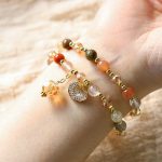 Buddha Stones Colorful Rutilated Quartz Double Wrap Spiritual Growth Bead Bracelet Bracelet BS 5