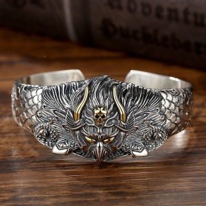 Buddha Stones Tibetan Garuda Bird Wisdom Protection Bracelet Bangle Bracelet Bangle BS Garuda(Wisdom♥Protection)
