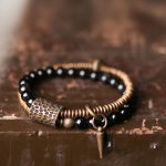 Buddha Stones Rainbow Obsidian Copper Inner Peace Healing Double Layer Bracelet Bracelet BS 1