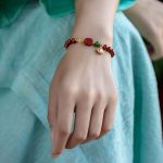 Buddha Stones Cinnabar Happiness Calm Bracelet Bracelet BS 5