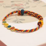 Buddha Stones Handmade Dunhuang Color Thread Peace And Joy Protection Braid String Bracelet Bracelet BS 3