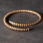 Buddha Stones Vintage Design Copper Balance Adjustable Cuff Bracelet Bracelet Bangle BS 2